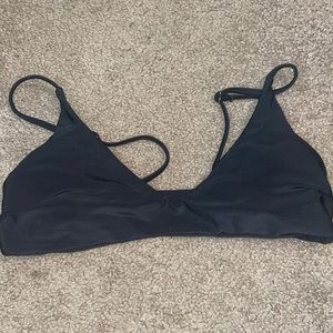 Black swim suit top